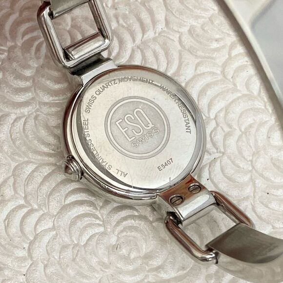 ESQ by Movado Diamond Accented Swiss Quartz Bangle Watch Mother of Pearl - Picture 13 of 14